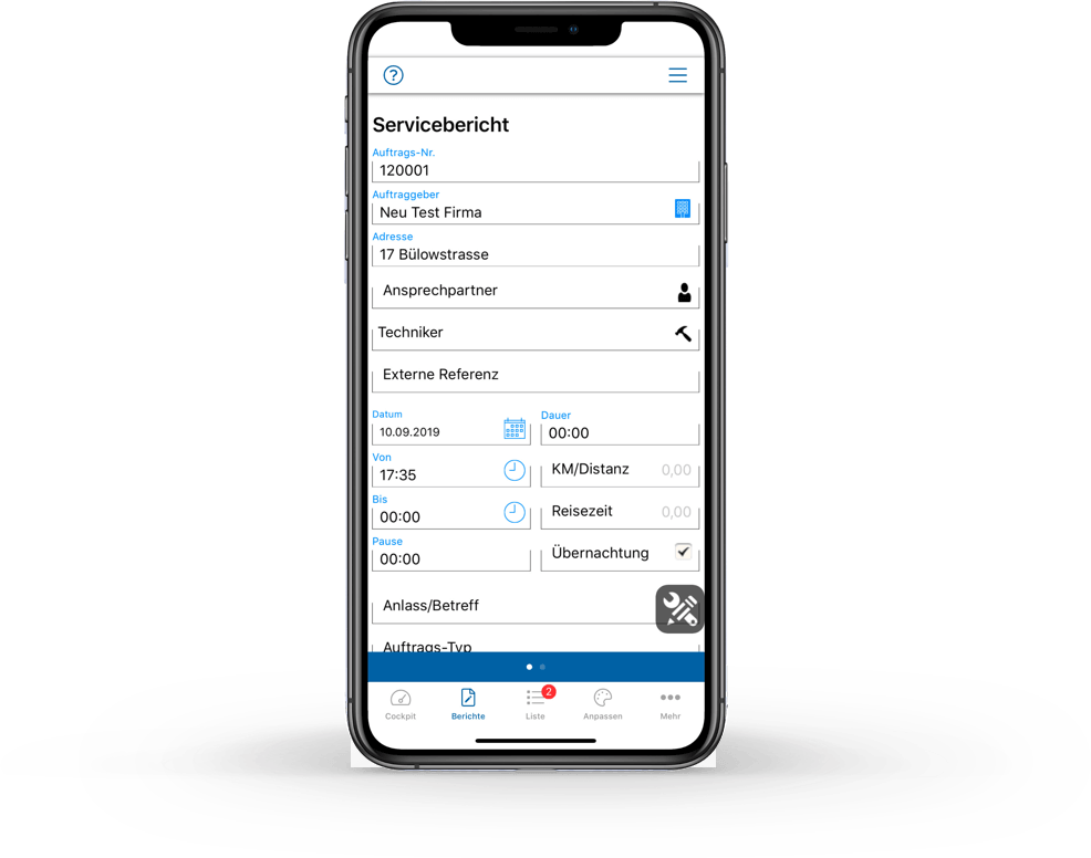 Servicetechniker App iPhone & iPad